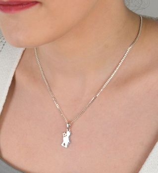 Srebrna zawieszka gładka blaszka kominiarz SP032s. Srebrny wisiorek z motywem kominiarza to propozycja od sklepu jubilerskiego Diament. Biżuteria dla osoby, która lubi lekkość i subtelność w swoich stylizacjach. Prezent dla .JPG